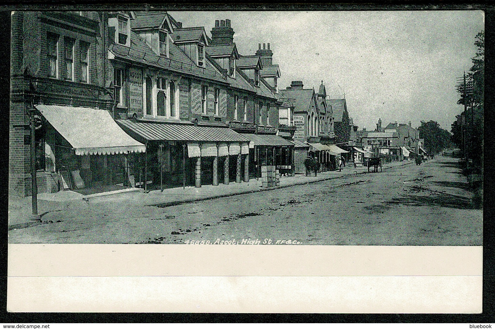 Ref 1308 - Early Un-Divided Back Postcard - Ascot High Street - Berkshire - Sonstige & Ohne Zuordnung