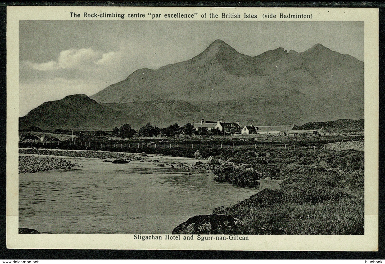 Ref 1308 - Early Postcard - Sligachan Hotel & Sgurr-nan-Gillean - Isle Of Skye Scotland - Inverness-shire