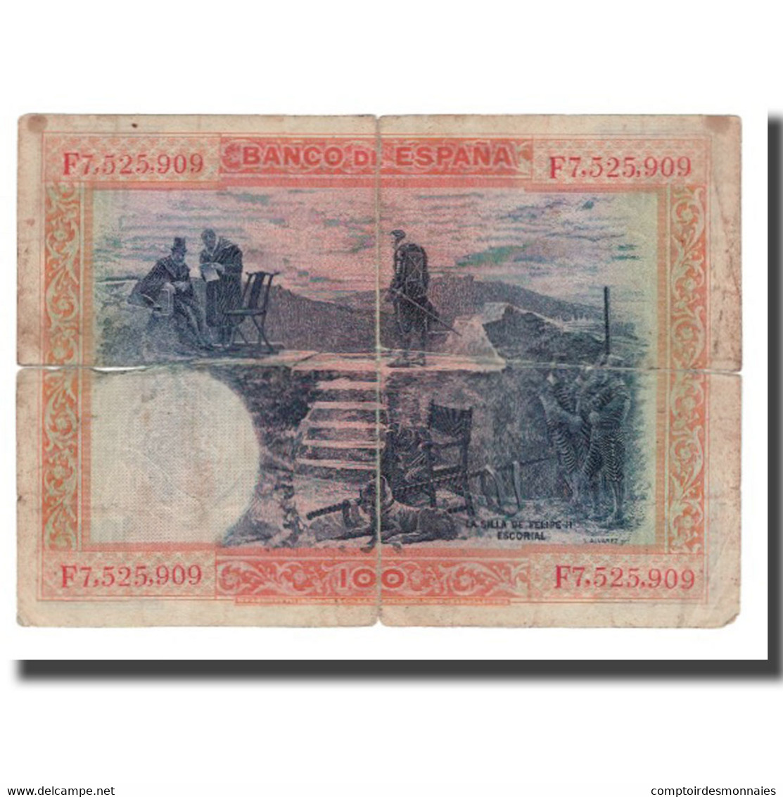 Billet, Espagne, 100 Pesetas, 1925, 1925-07-01, KM:69c, B - 100 Peseten