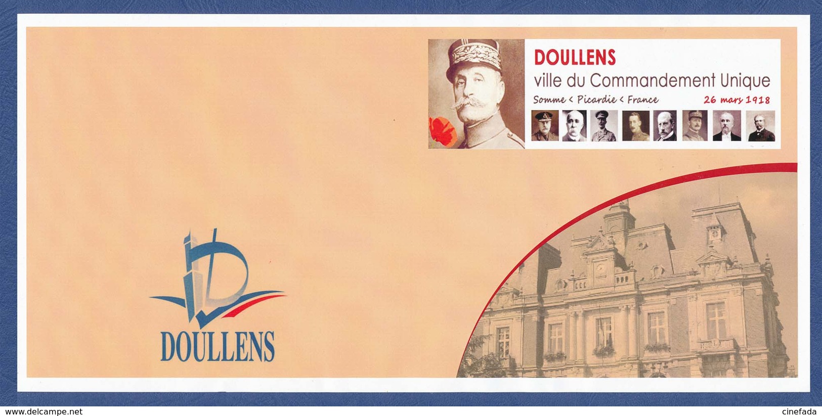 Commandement Unique Doullens, Neuf** (non Plié). Guerre 1914 1918. Foch, Clemenceau, Haig, Weygand, Poincaré, Pétain… - Collectors