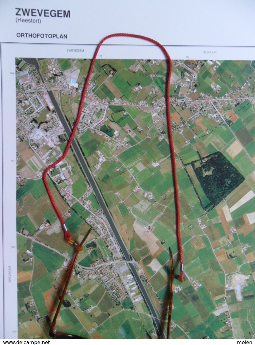 GROTE LUCHT-FOTO ZWEVEGEM-KNOKKE SINT-LODEWIJK KEIBERG HEESTERT In 1990 ORTHOFOTOPLAN PHOTO AERIENNE LUCHTFOTO R761 - Zwevegem