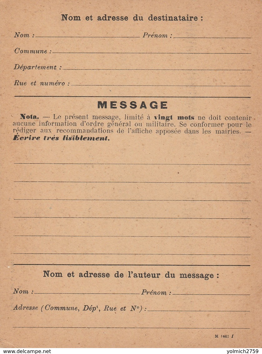 PREFECTURE ANGERS - CORRESPONDANCE Avec DÉPARTEMENTS ENVAHIS - War Stamps