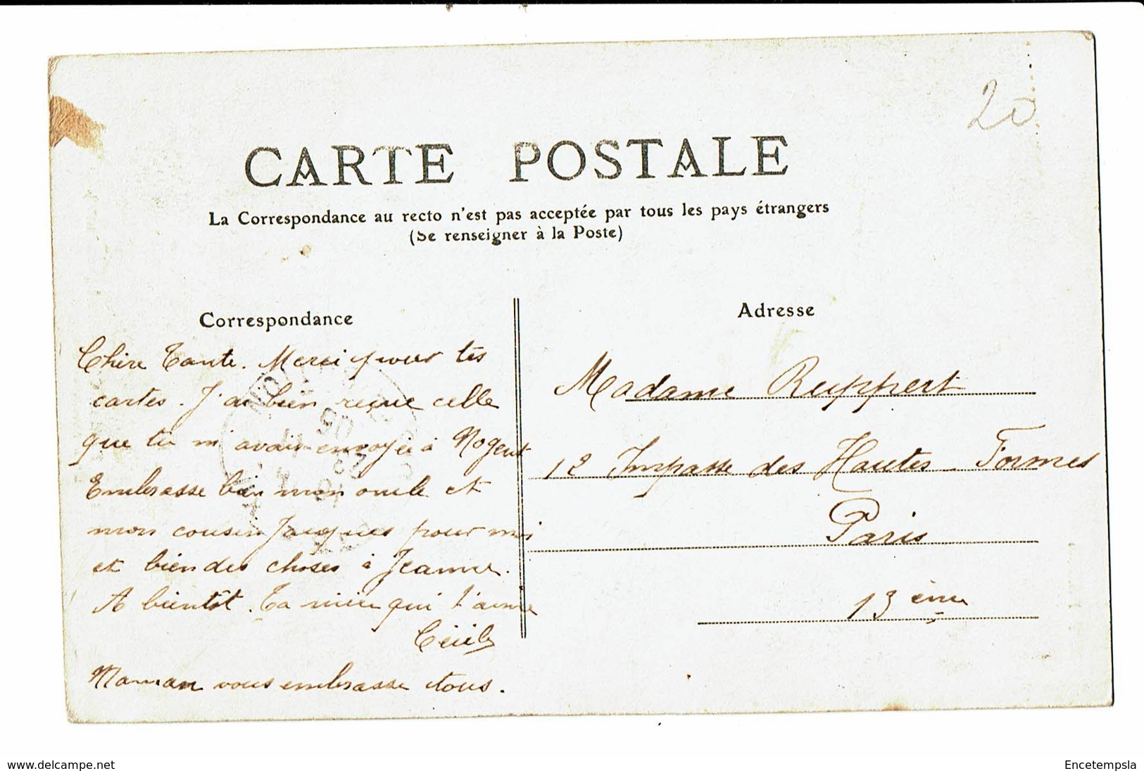 CPA - Carte Postale - FRANCE-Paris Butte De Chaumont-Le Dénicheur D'Aigle-1905-VM3667 - Other Monuments