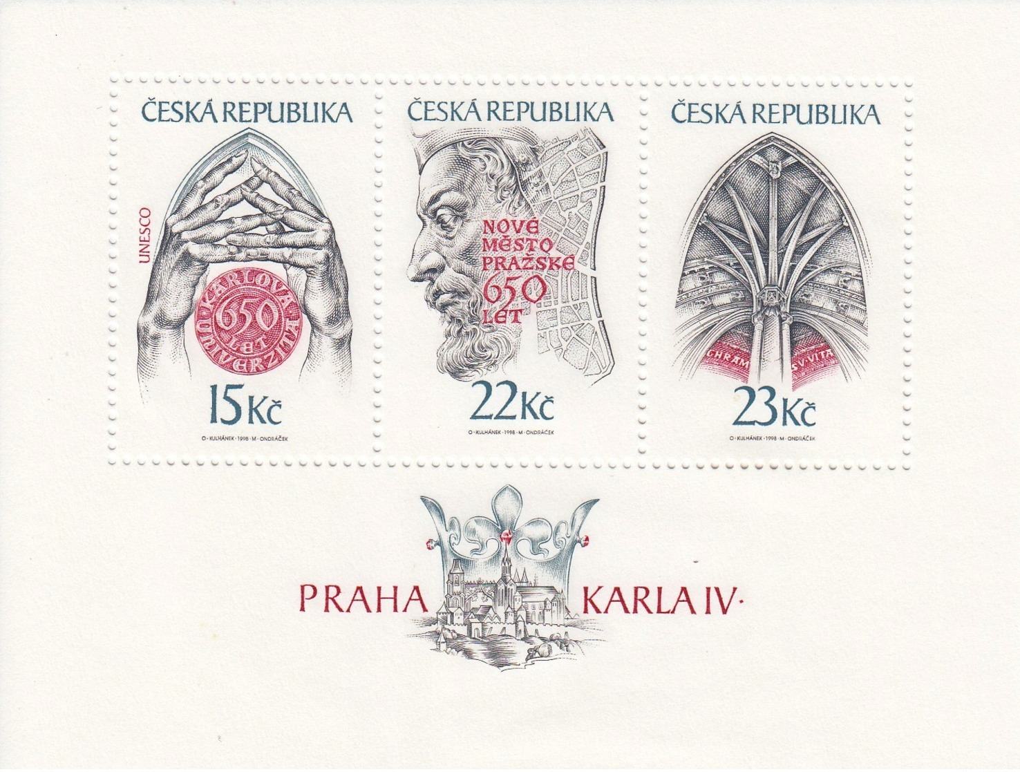 1998 (Czech Republic) Set Of 33 New Stamps MNH, 3 Minisheets - Neufs