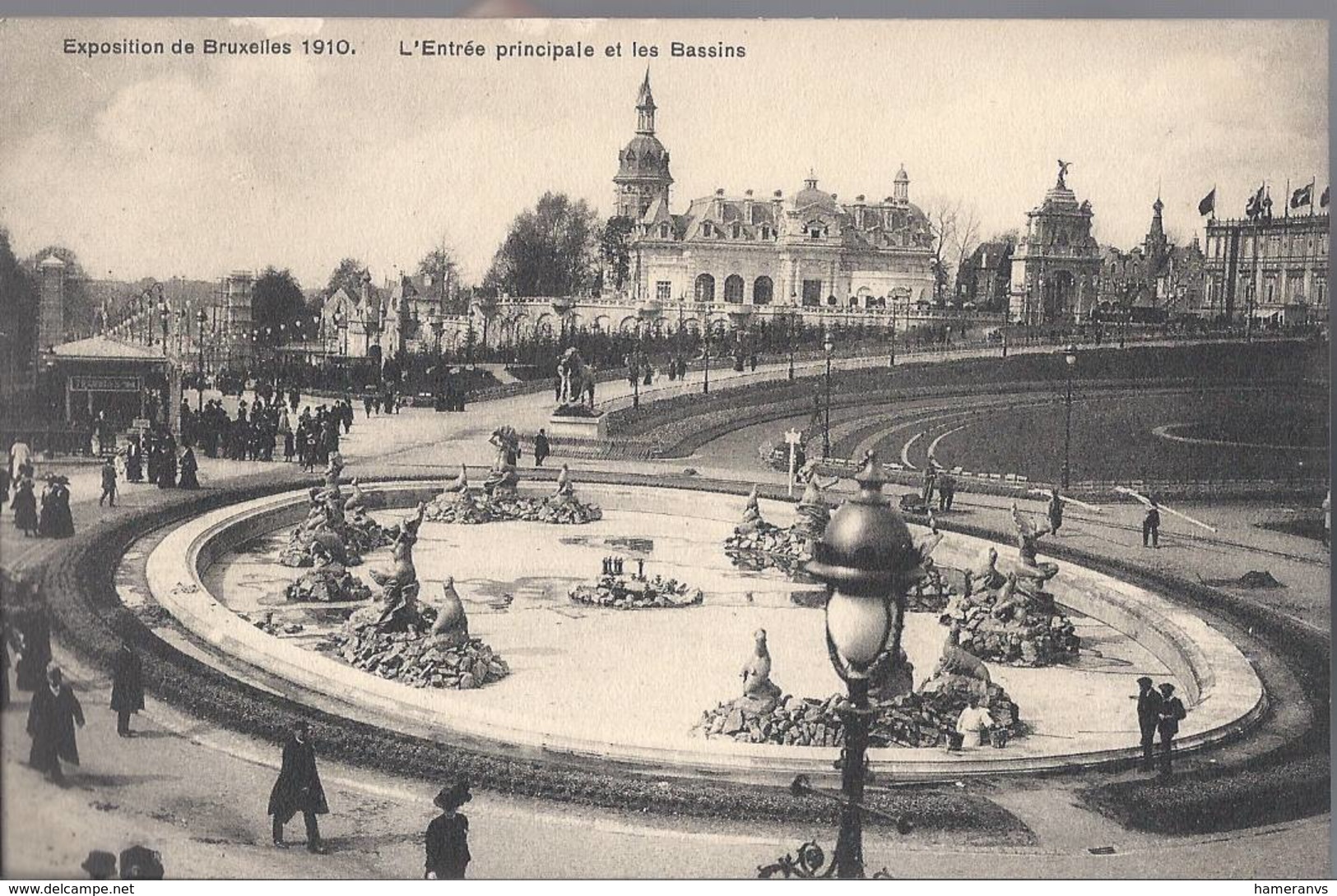 Exposition Universelle De Bruxelles 1910 - L'Entrèe Principale Et Les Bassins - HP1688 - Mostre Universali