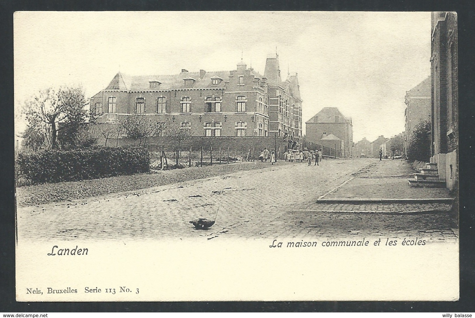 +++ CPA - LANDEN - Maison Communale Et Ecoles - Nels Série 113 N° 3  // - Landen