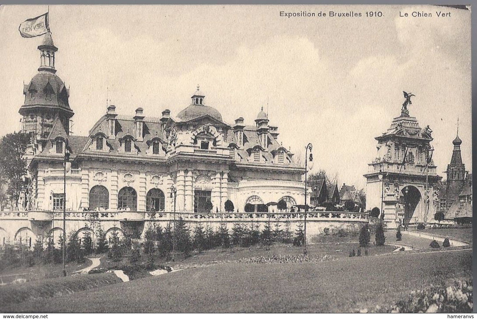 Exposition Universelle De Bruxelles 1910 - Le Chien Vert - HP1692 - Mostre Universali