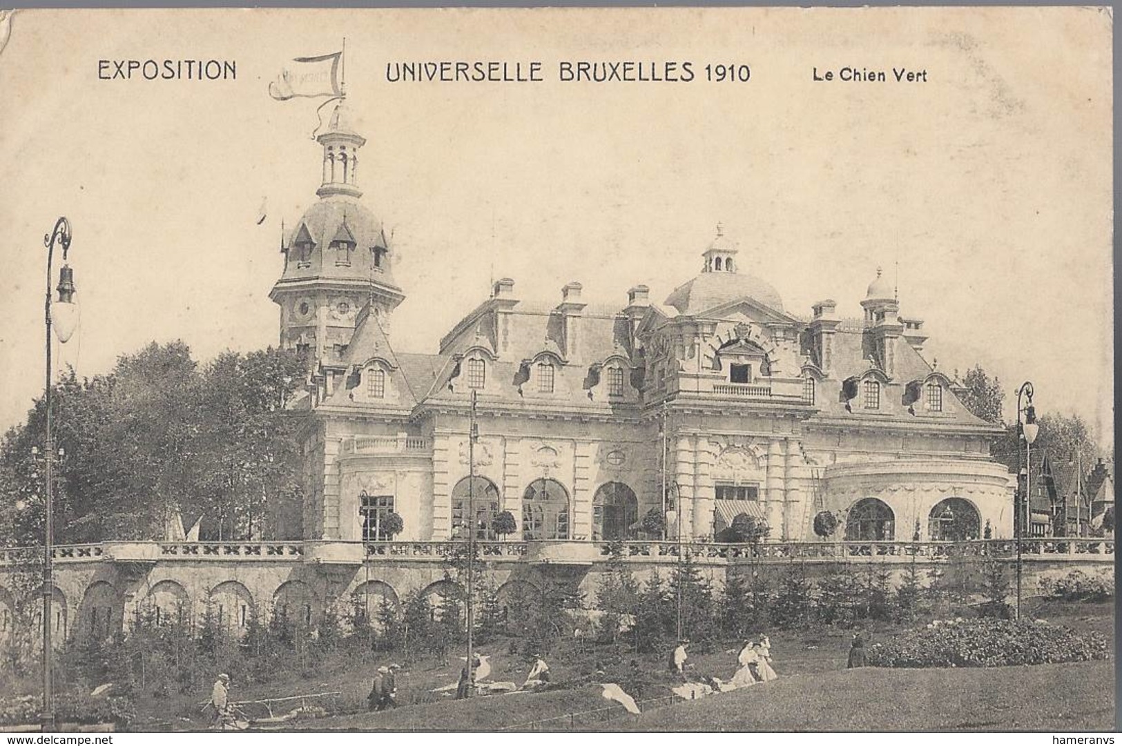 Exposition Universelle De Bruxelles 1910 - Le Chien Vert - HP1693 - Mostre Universali