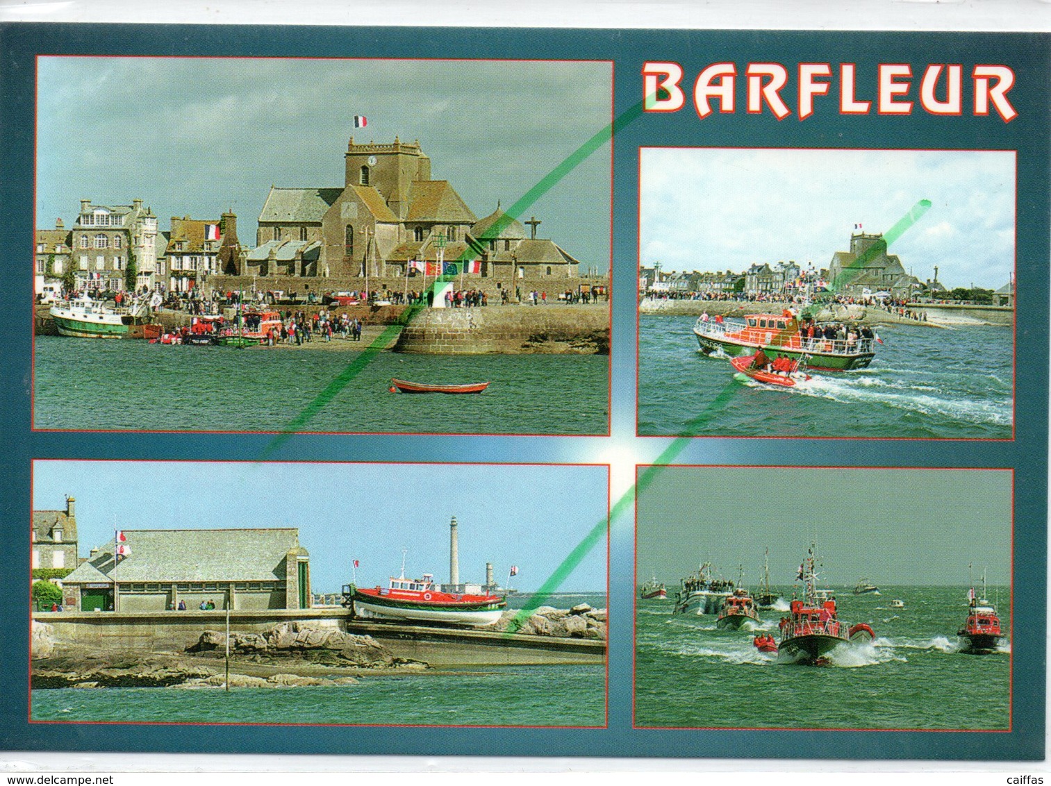 BARFLEUR LA STATION DE SAUVETAGE ET LE CANOT AMIRAL DE TOURVILLE - Barfleur