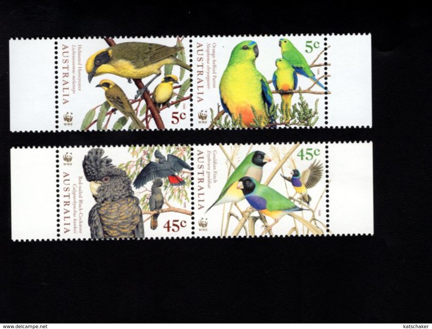 786322523 1998  SCOTT 1678 1679 1680 1681  POSTFRIS  MINT NEVER HINGED EINWANDFREI  (XX) - ENDANGERED BIRDS -W.W.F. - Neufs