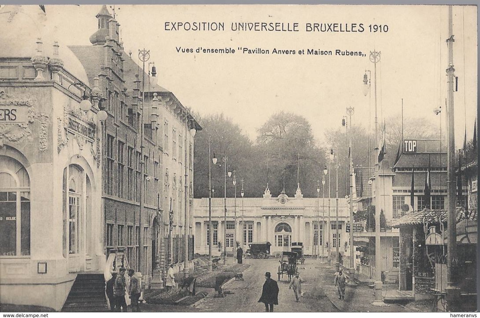 Exposition Universelle De Bruxelles 1910 - Vues D'ensemble "Pavillon Anvers Et Maison Rubens" - HP1698 - Mostre Universali