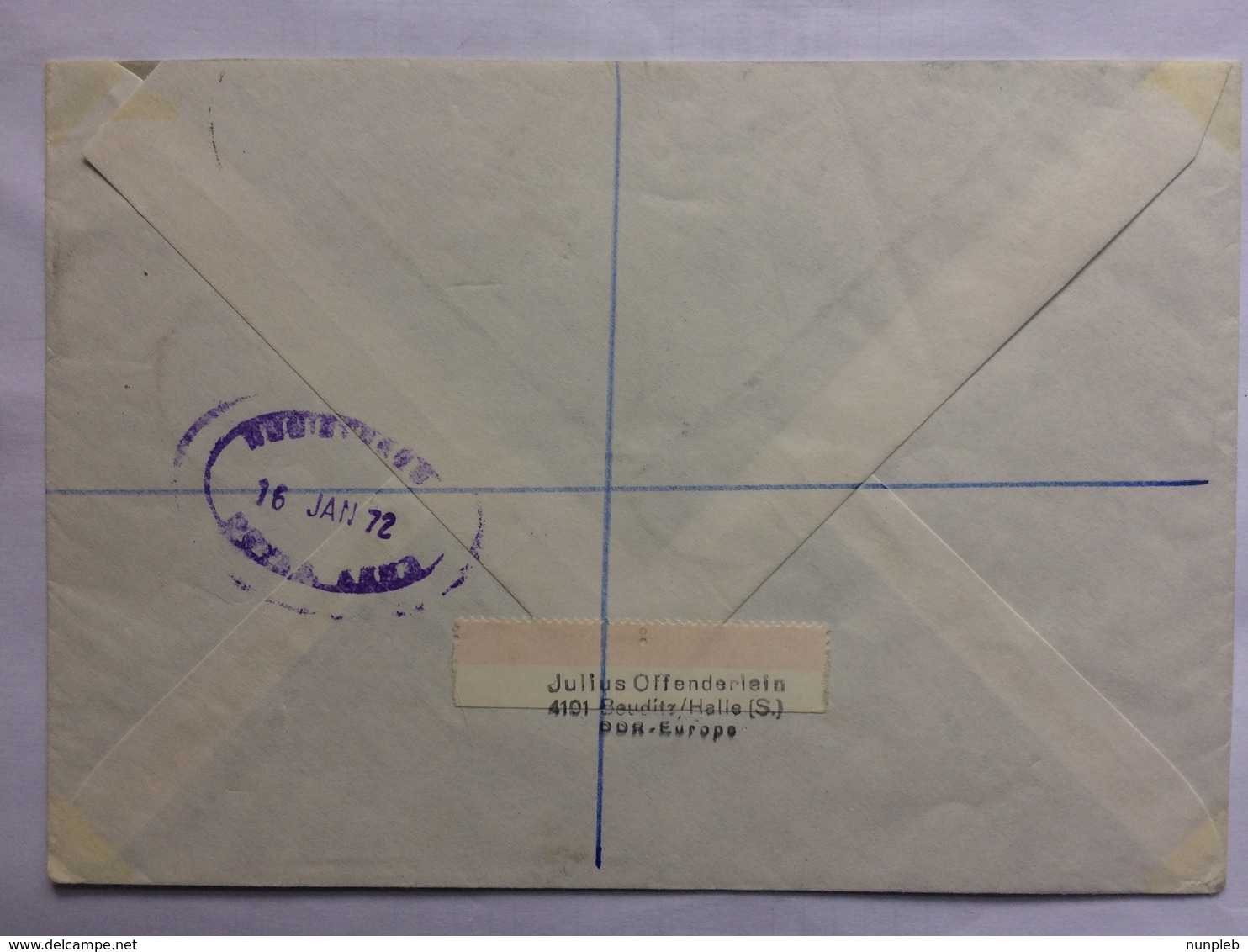 GERMANY 1972 DDR Cover Registered Halle To Sheffield England Tied With Ships Set - Covers & Documents