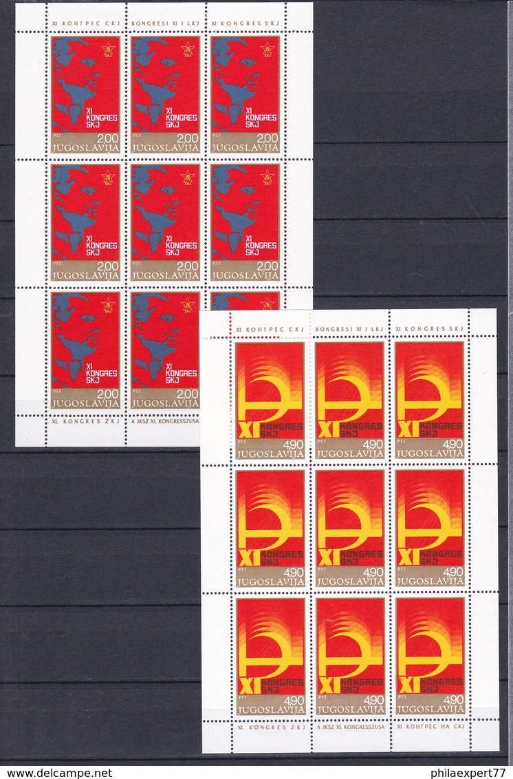 Jugoslawien - 1978 - Michel Nr. 1733/34 - Kleinbogensatz - Postfrisch - Unused Stamps