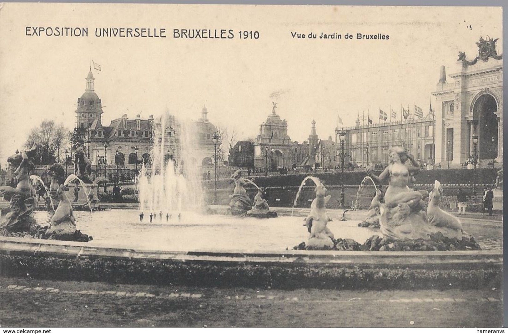 Exposition Universelle De Bruxelles 1910 - Vue Du Jardin De Bruxelles - HP1700 - Mostre Universali