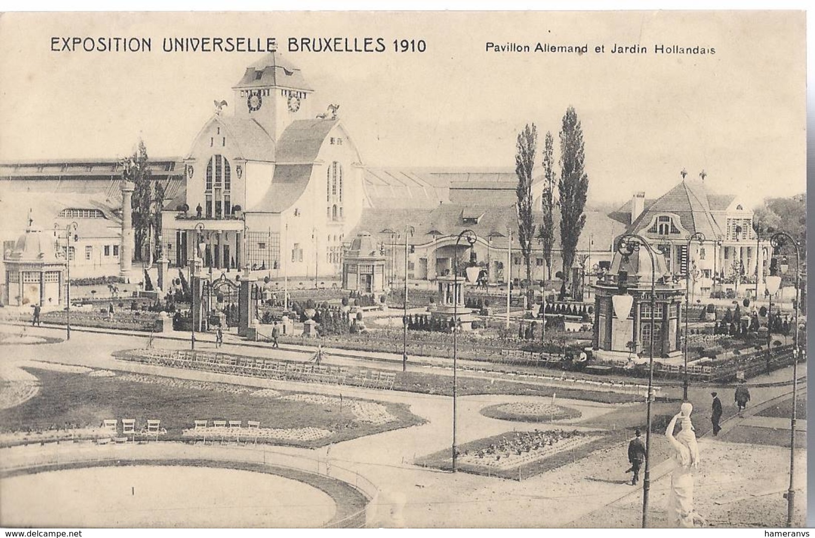 Exposition Universelle De Bruxelles 1910 - Pavillon Allemand Et Jardin Hollandais - HP1702 - Mostre Universali