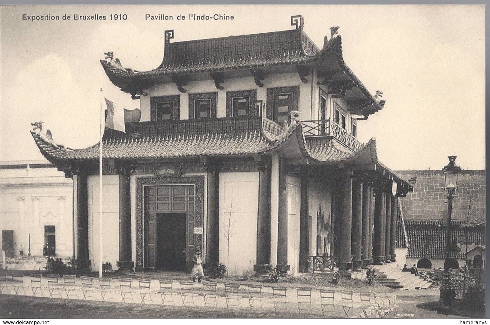 Exposition Universelle De Bruxelles 1910 - Pavillon De L'Indo-Chine - HP1711 - Mostre Universali