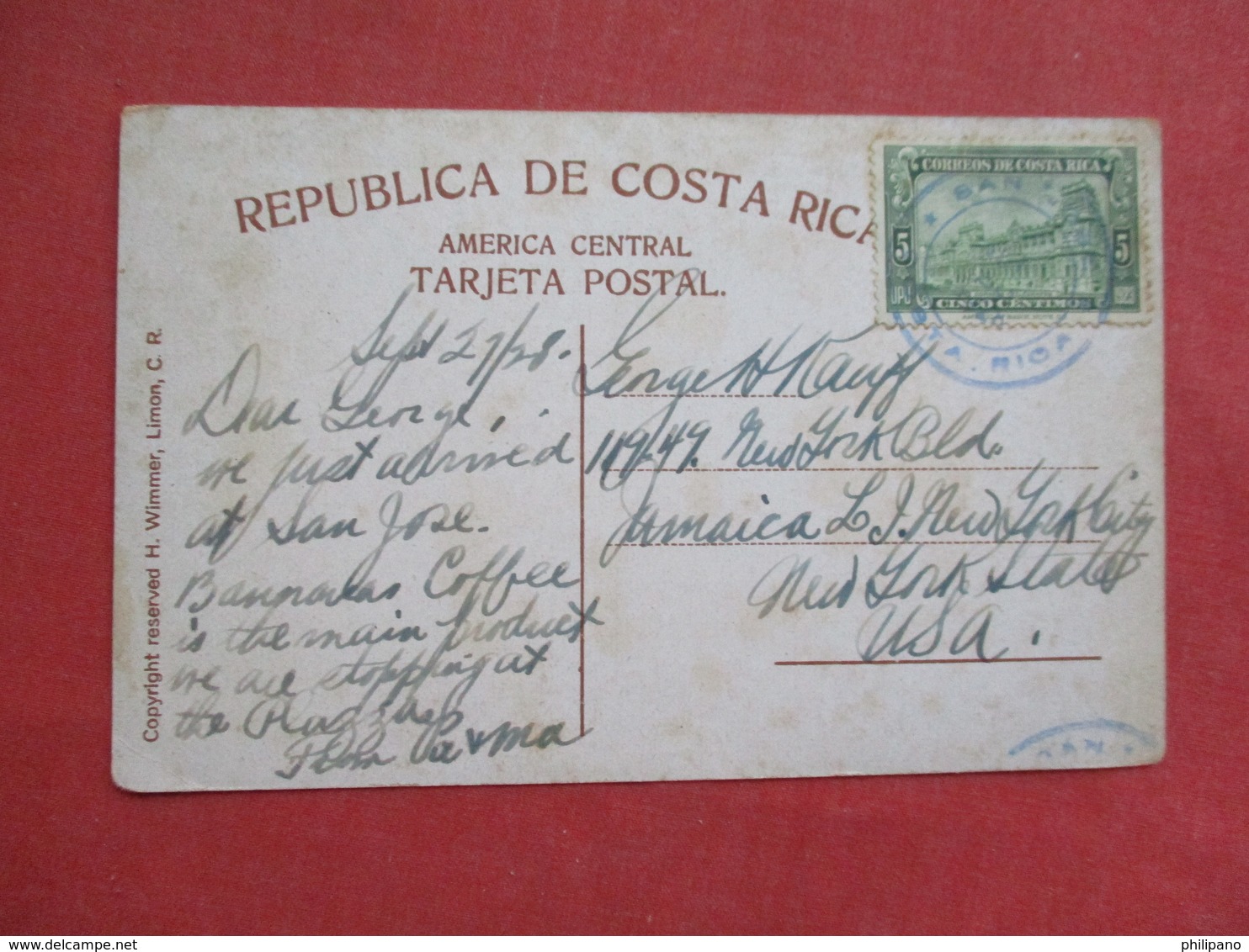 Fruit On Platform  Costa Rica    Stamp & Cancel     Ref 3425 - Costa Rica