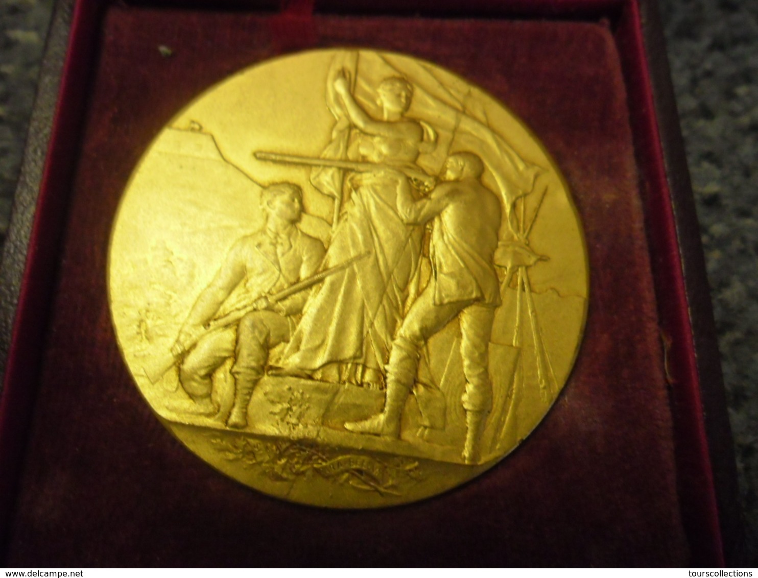 MEDAILLE DE TABLE De TIR En BRONZE DORE ? Offert Par Le SENATEUR DE L'EURE Lieutenant Colonel JOSSE (Pinterville) - Altri & Non Classificati