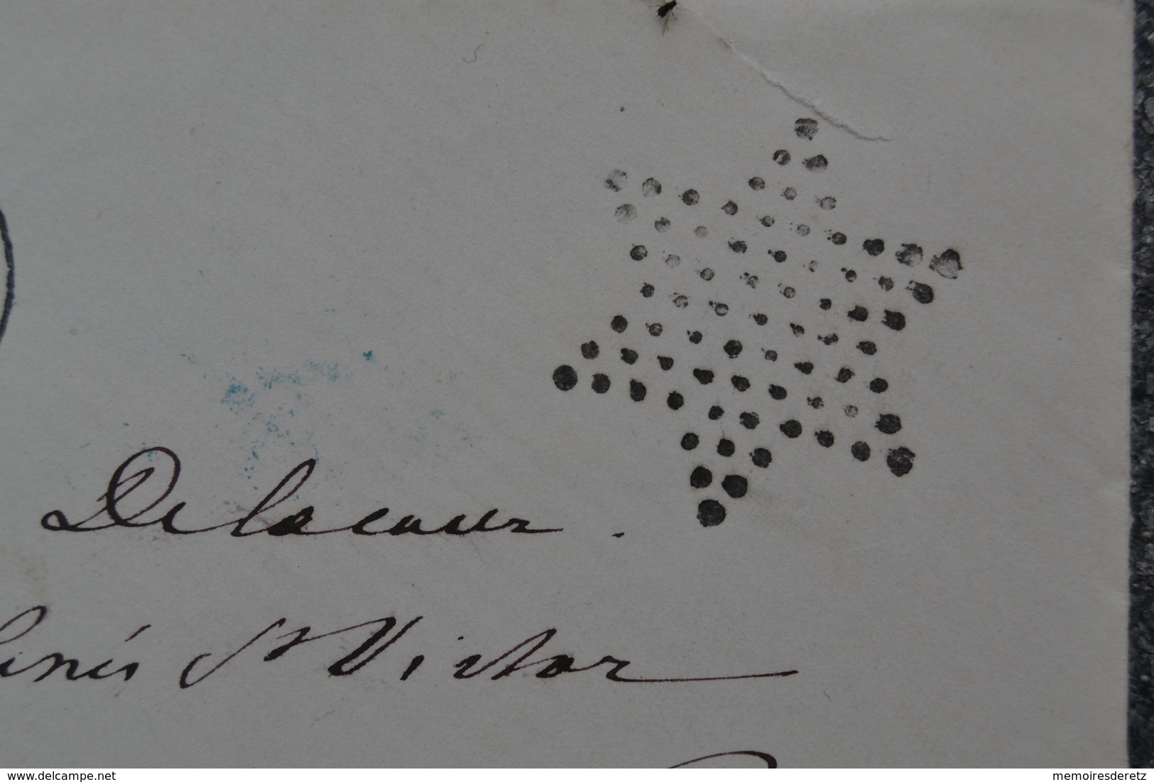 Lettre 11 Août 1870 Oblitération Armée Du Rhin 7° Corps - Etoile - Au Dos Tampon Bleu Général De Division DOUAY - Guerre - Autres & Non Classés