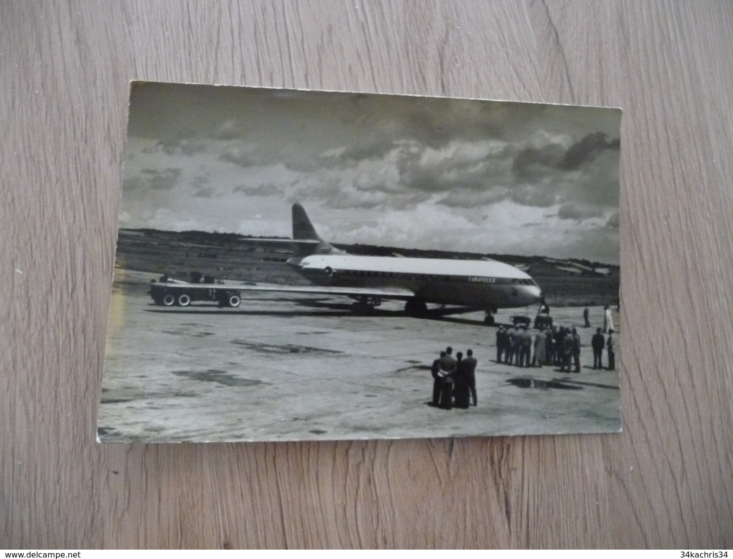 Photo Originale Aviation Avion Format Carte Postale Caravelle Compagnie à Déterminer Ethiopie? - Sonstige & Ohne Zuordnung