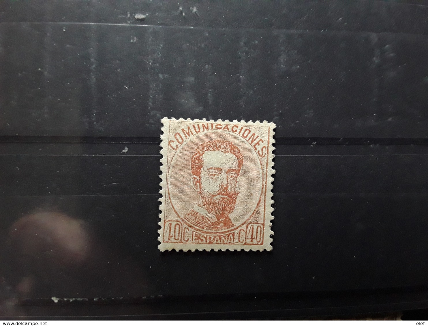 ESPAGNE / ESPANA / SPAIN / SPANIEN ,1872 AMEDEO I,yvert No 124,40 C Brun Orange Neuf * MH Bon Centrage TB Cote 80 Euros - Ungebraucht