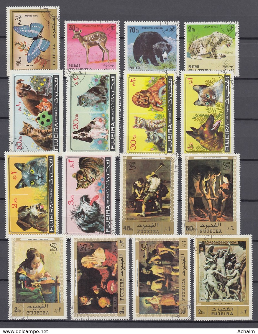 (12) Fudschaira/Fujairah/Fujeira - 32 Used Stamps, From The Years 1971-1972 - See 2 Scans - Fudschaira