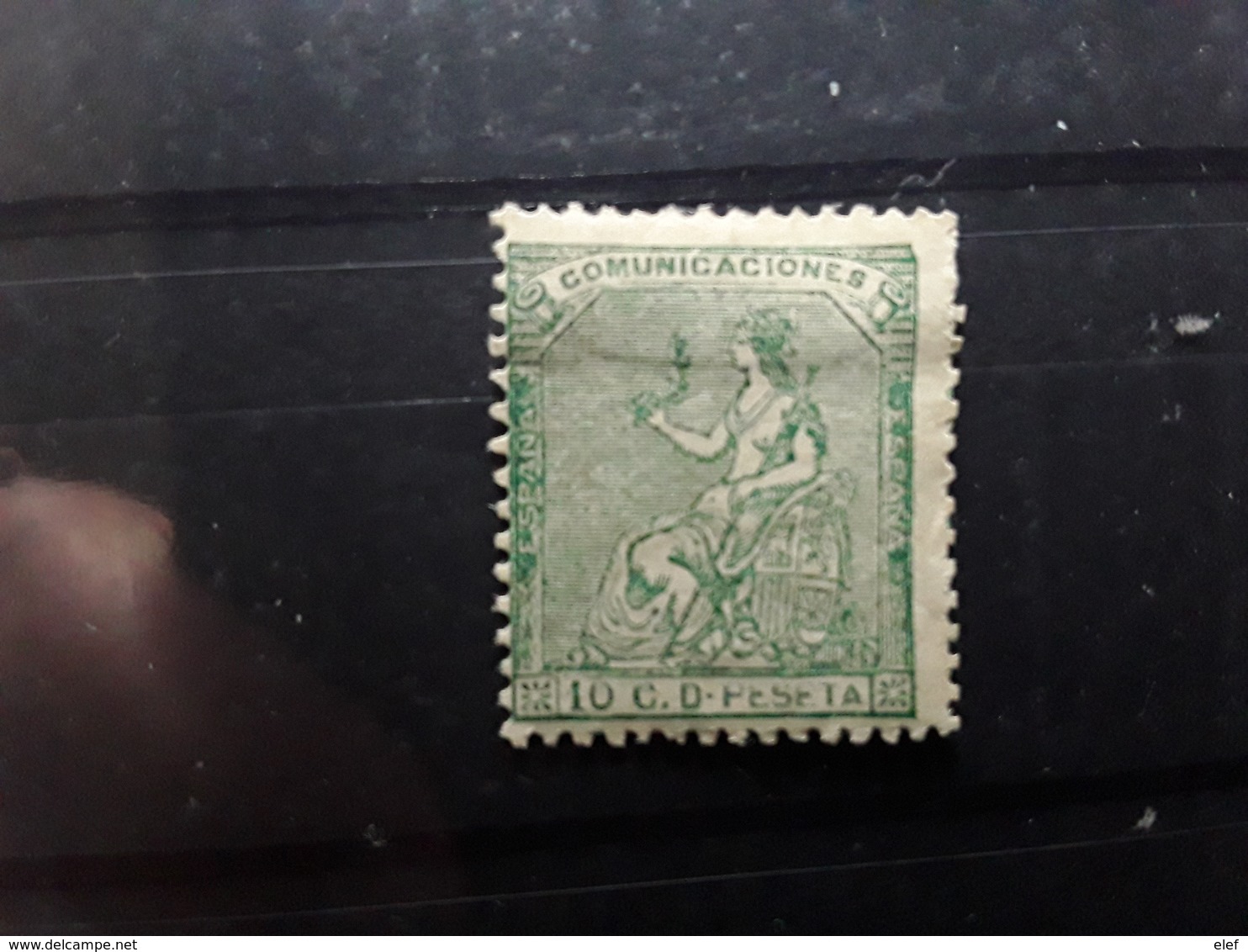 ESPAGNE / ESPANA / SPAIN / SPANIEN ,1873 Republica,  Yvert No 132 , 10 C Vert , Neuf * MH TB - Unused Stamps