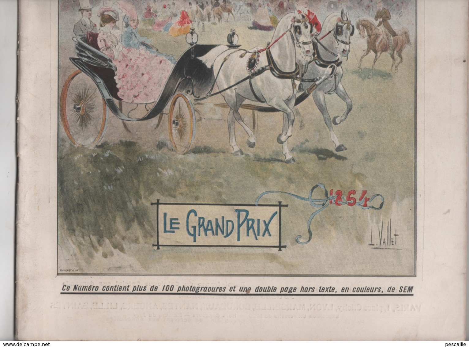 LA VIE AU GRAND AIR 16 06 1901 - NUMERO SPECIAL LE GRAND PRIX - HIPPISME - 1900 - 1949