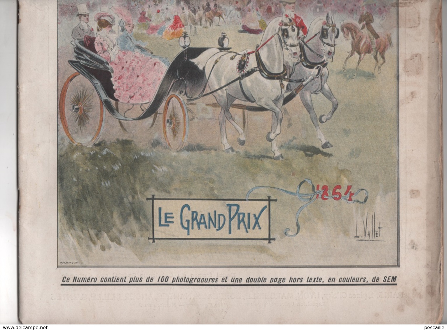 LA VIE AU GRAND AIR 16 06 1901 - NUMERO SPECIAL LE GRAND PRIX - HIPPISME - 1900 - 1949