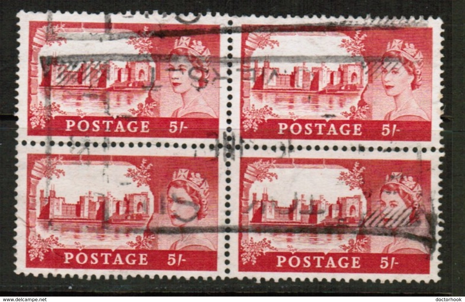 GREAT BRITAIN  Scott # 310 VF USED BLOCK Of 4  (Stamp Scan # 515) - Used Stamps