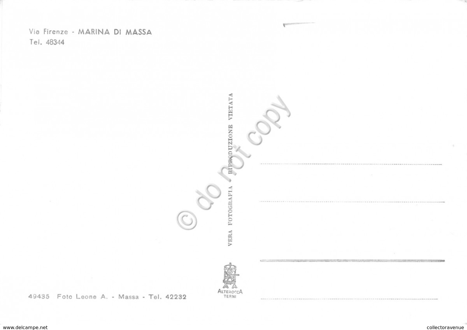 Cartolina Marina Di Massa Istituto Figlie Di Maria Missionarie Scuola Mimo Fazzi - Massa