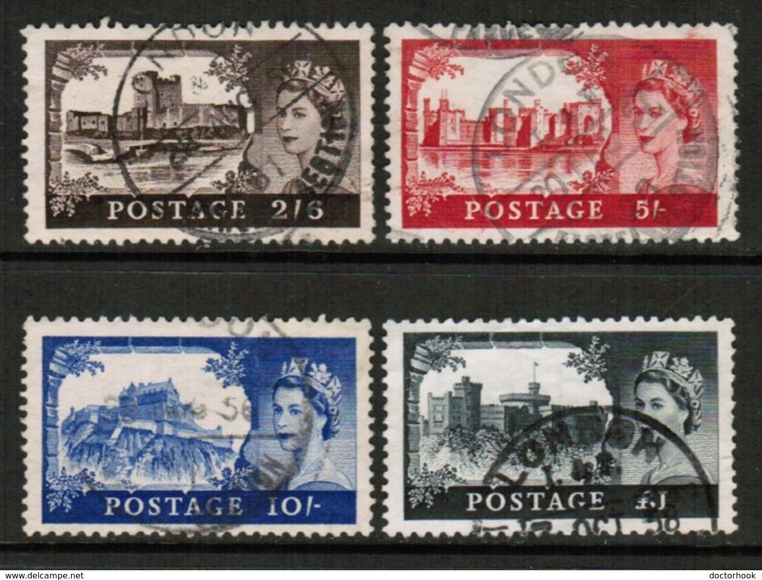 GREAT BRITAIN  Scott # 309-12 VF USED  (Stamp Scan # 515) - Oblitérés