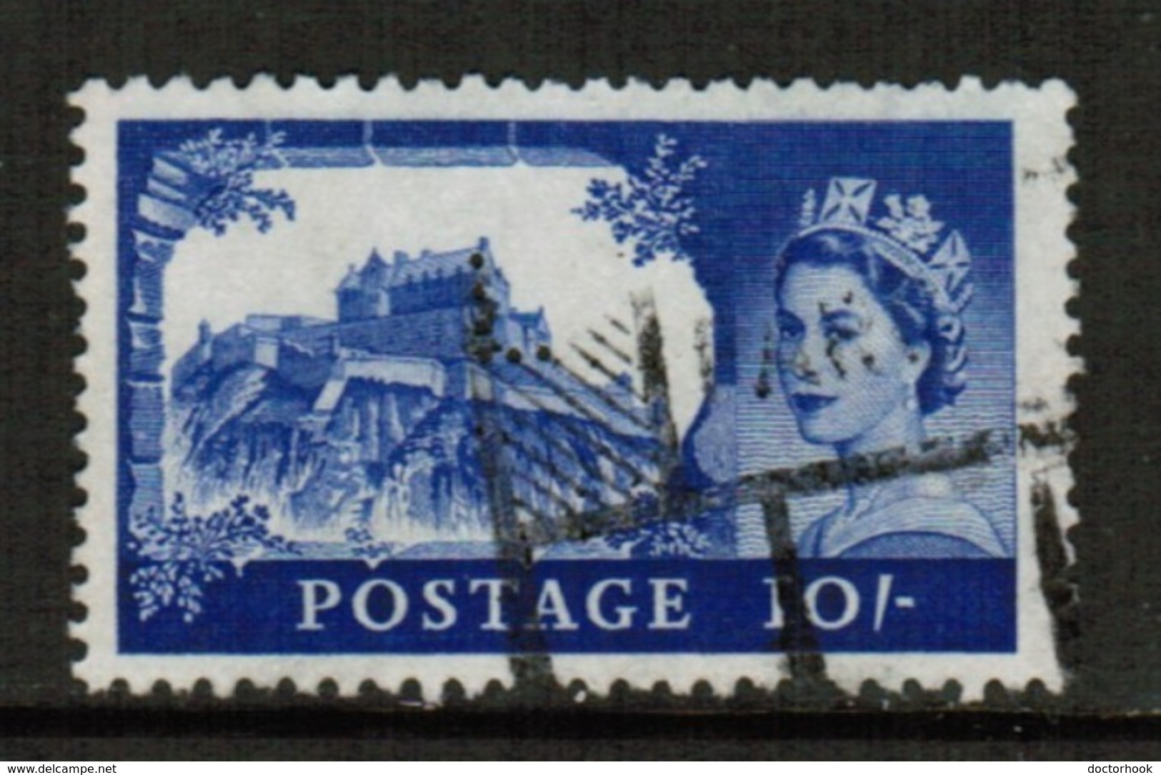 GREAT BRITAIN  Scott # 311 VF USED---PERFIN  (Stamp Scan # 515) - Usados