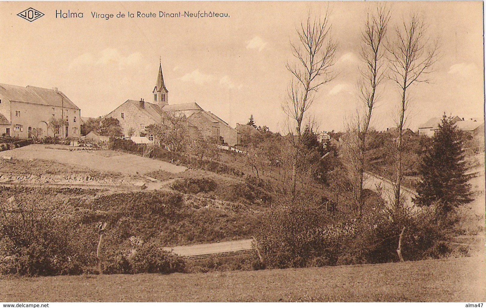 Halma - Virage Route Dinant Neufchâteau - JOS - Pas Circulé - SUPER - Wellin