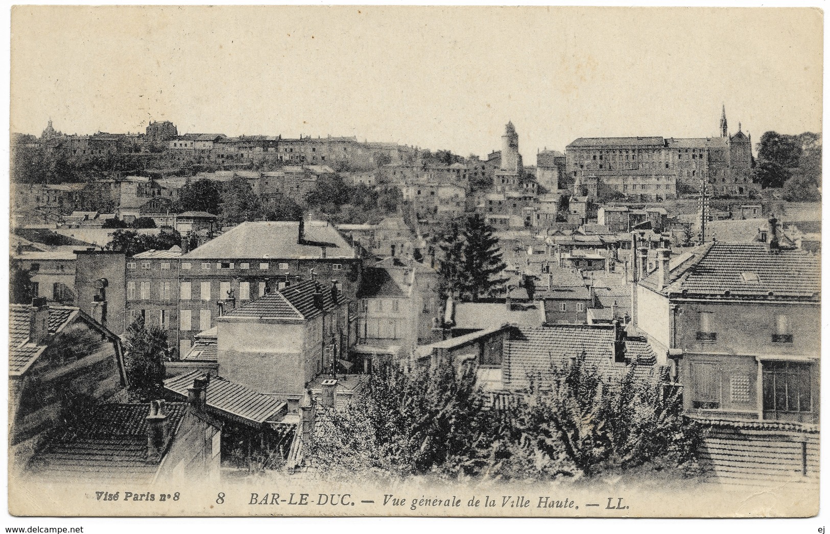 Bar-le-Duc Vue Génerale De La Ville Haute 1927 - LL 8 Levy Fils Et Cie - Bar Le Duc