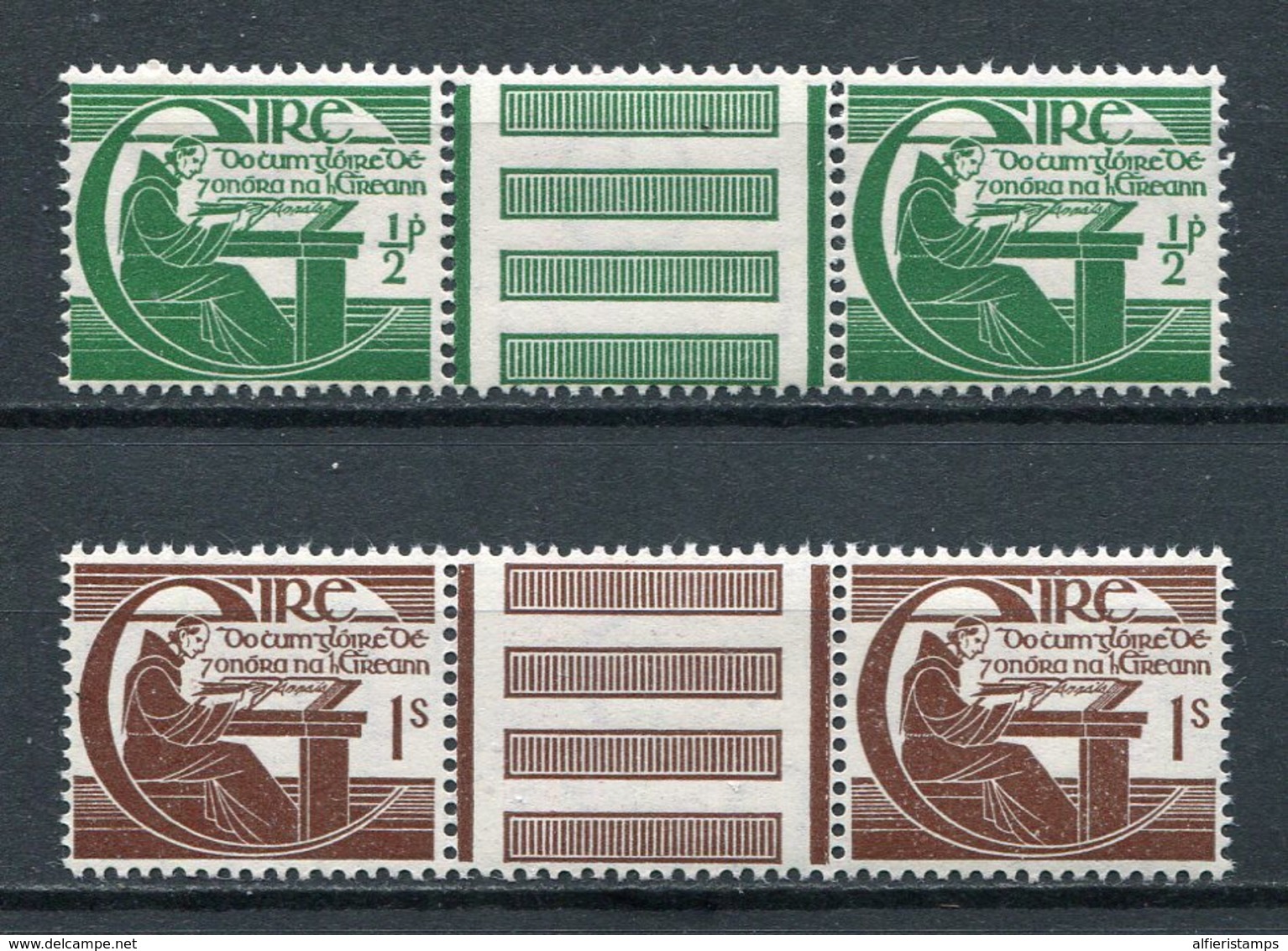 1944-IRLANDA - GUTTER PAIRS - 4 VAL.-M.N.H.- LUXE !! - Unused Stamps