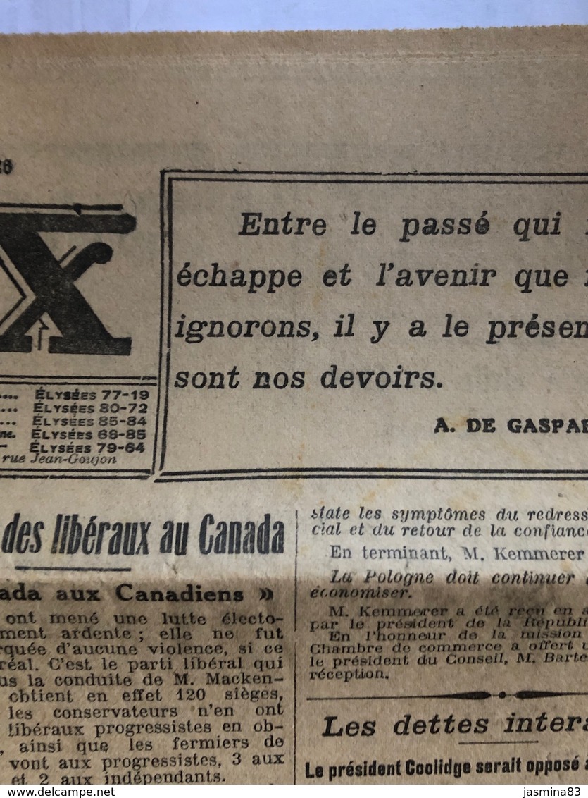 La Croix De Septembre 1926 - Autres & Non Classés