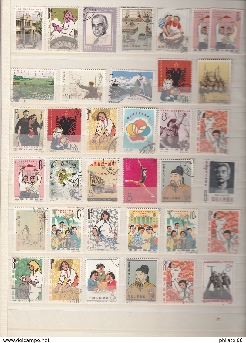 CHINA  COLLECTION STAMPS USED