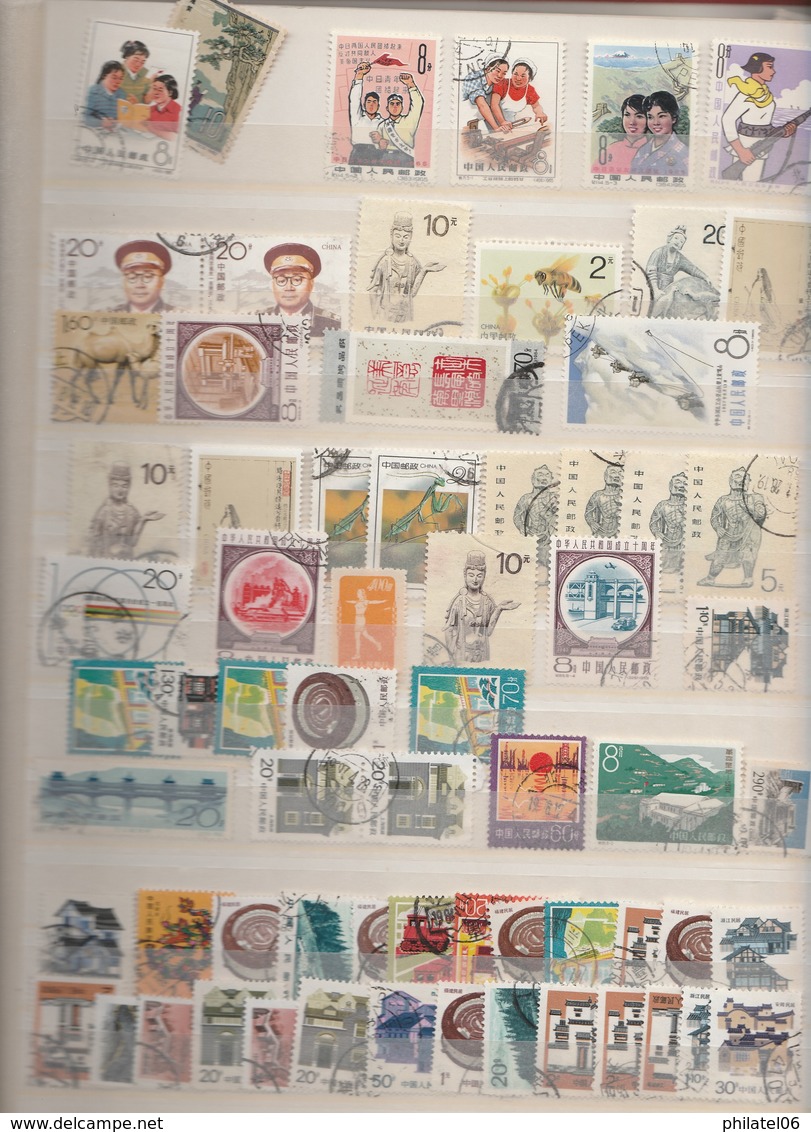 CHINA  COLLECTION STAMPS USED