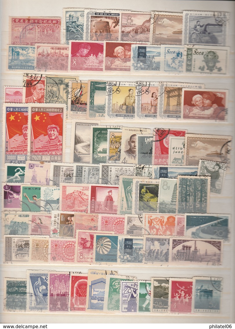 CHINA  COLLECTION STAMPS USED