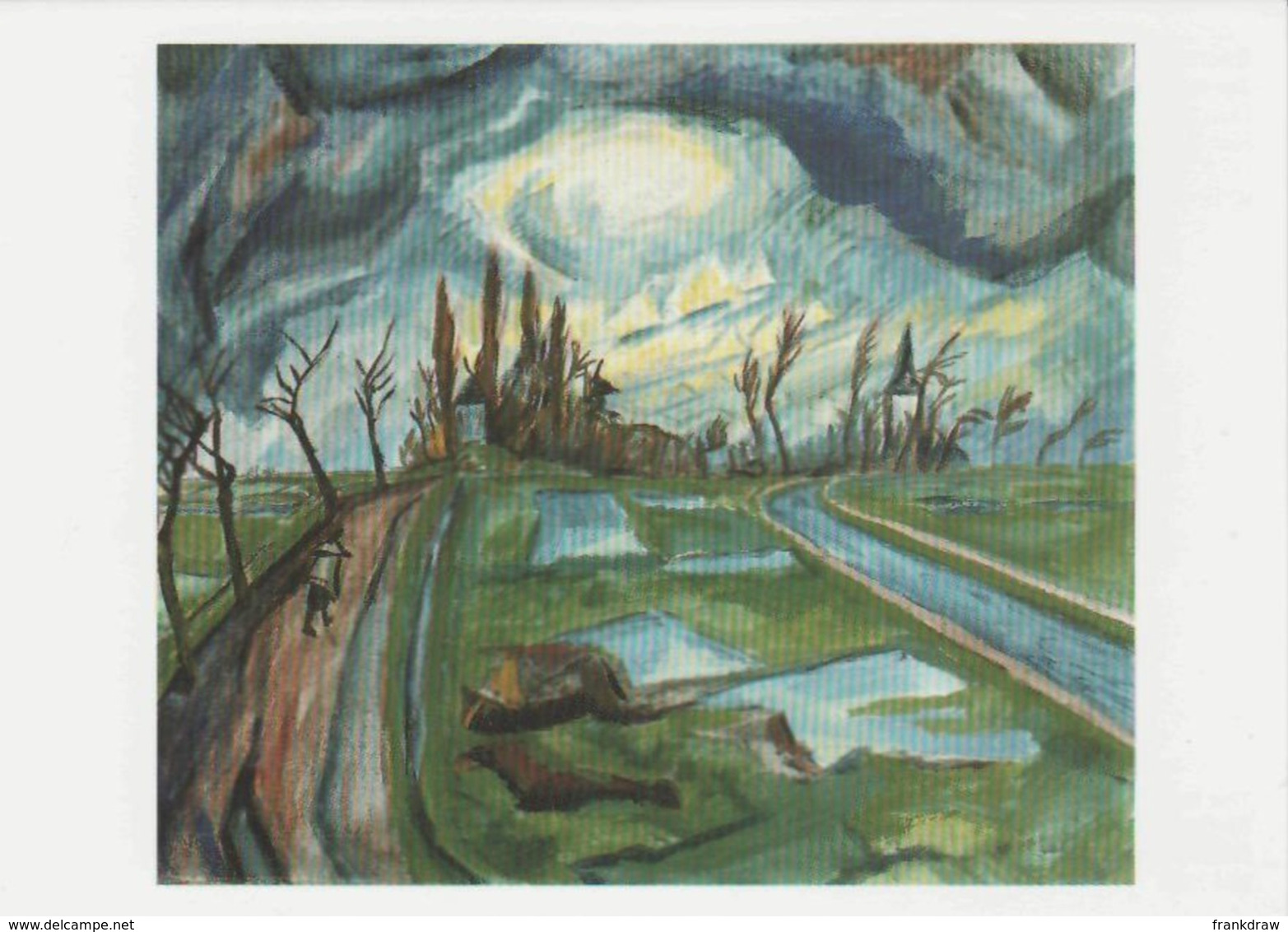 Postcard - Art - Erich Heckel (1883-1970) - Springtime In Flanders 1916 - Card No. MU 1995 - Paintings