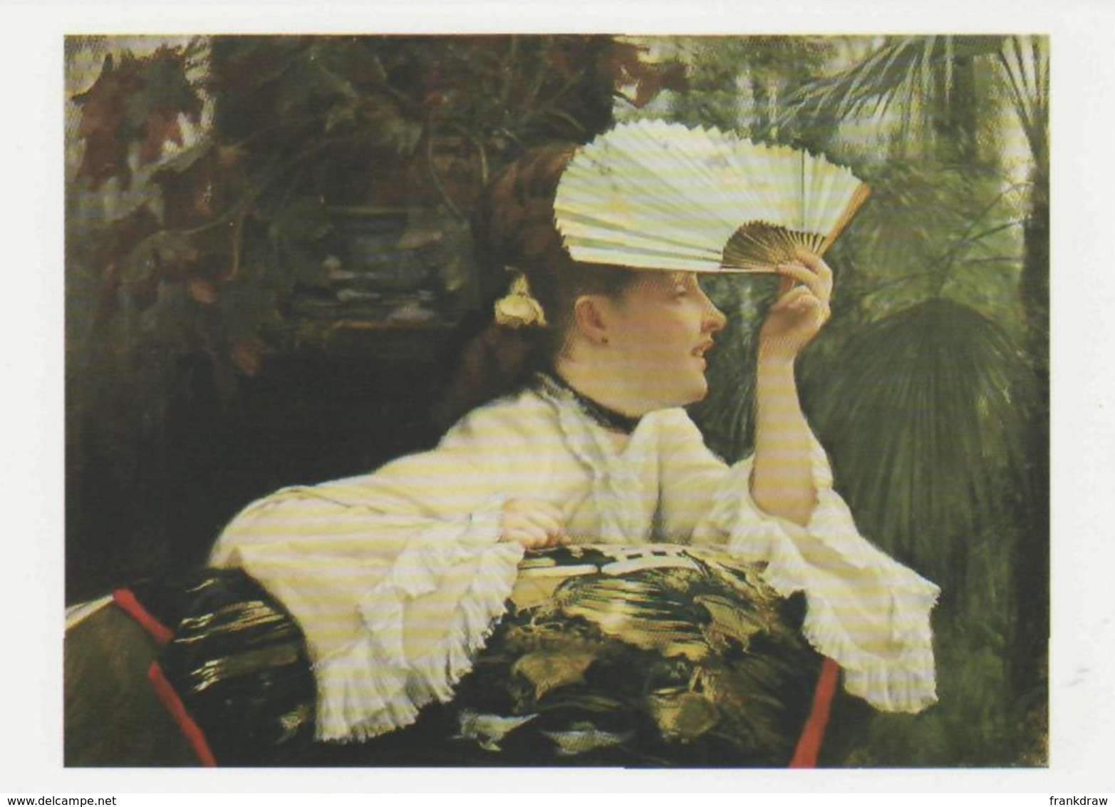 Postcard - Art - James Tissot (1836-1902) - The Fan C.1880- - Card No. MU 2262 - Paintings