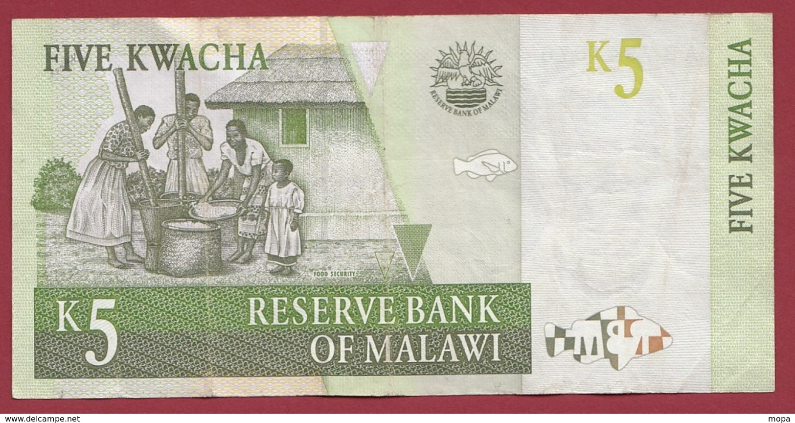 Malawi 5 Kwacha Du 01/07/1997 Dans L 'état - Malawi