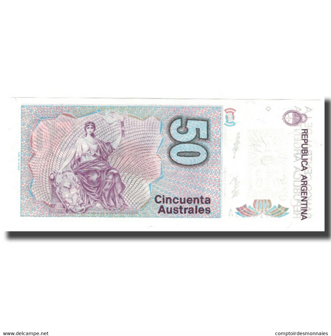 Billet, Argentine, 50 Australes, Undated (1986-89), KM:326a, NEUF - Argentine