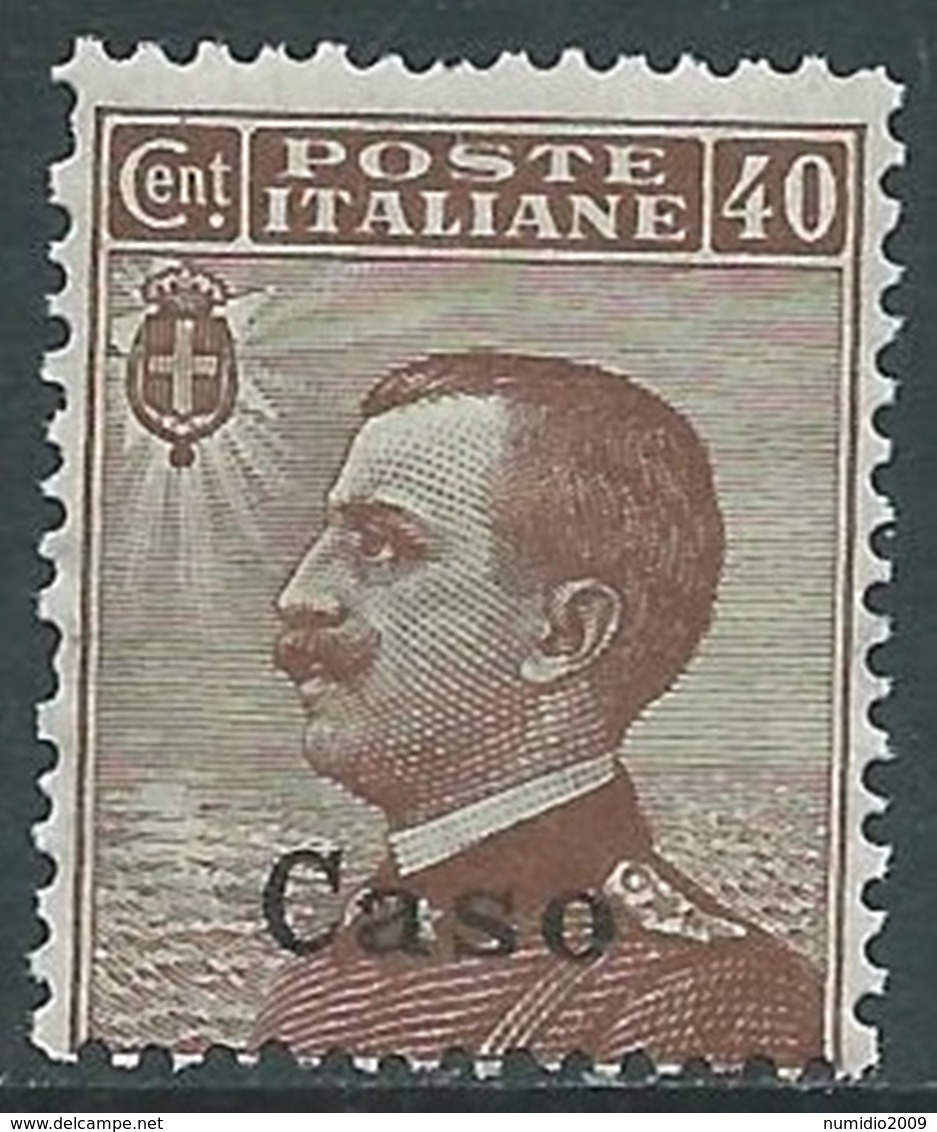 1912 EGEO CASO EFFIGIE 40 CENT MNH ** - RA3-3 - Egeo (Caso)