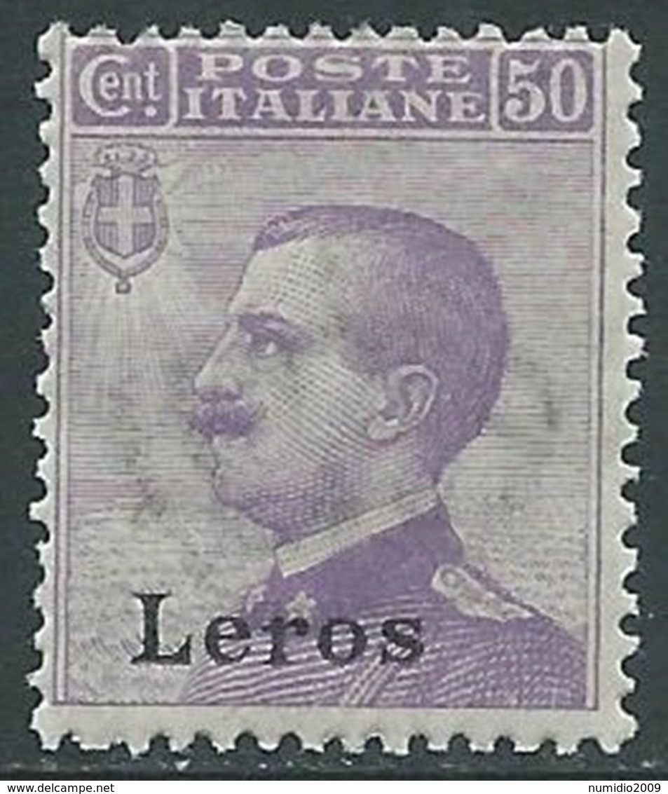 1912 EGEO LERO EFFIGIE 50 CENT MNH ** - RA3-4 - Egée (Lero)