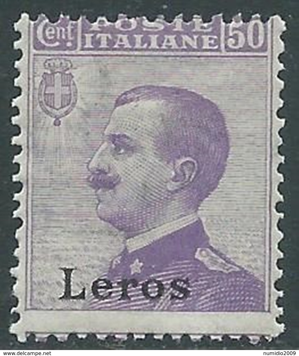 1912 EGEO LERO EFFIGIE 50 CENT MNH ** - RA3-5 - Egée (Lero)