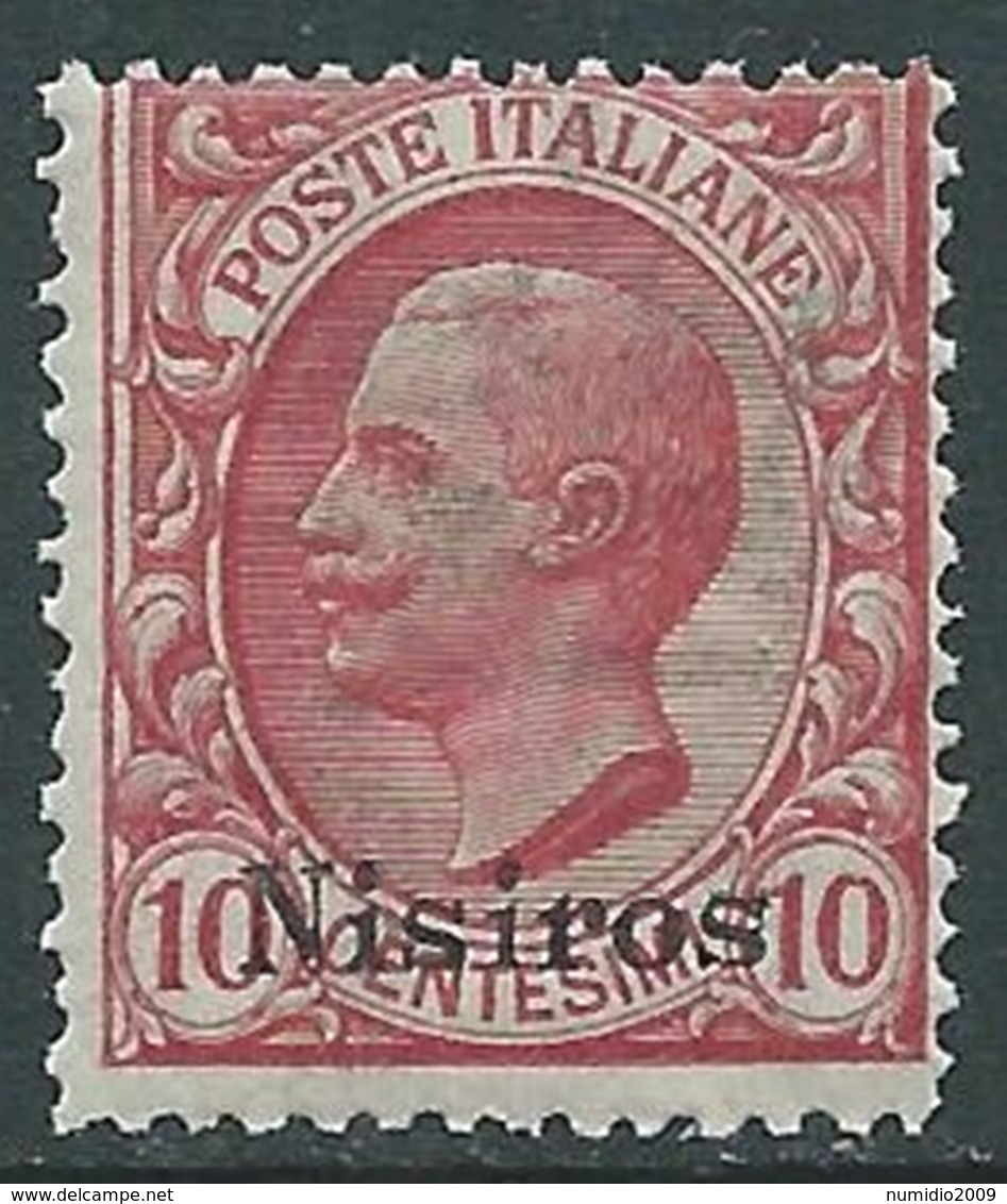 1912 EGEO NISIRO EFFIGIE 10 CENT MNH ** - RA3-4 - Aegean (Nisiro)