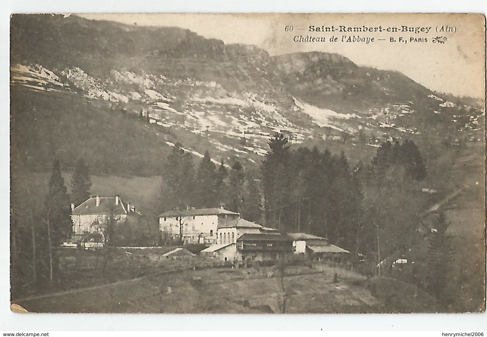 01 Ain St Rambert En Bugey Chateau De L'abbaye 1917 - Non Classés