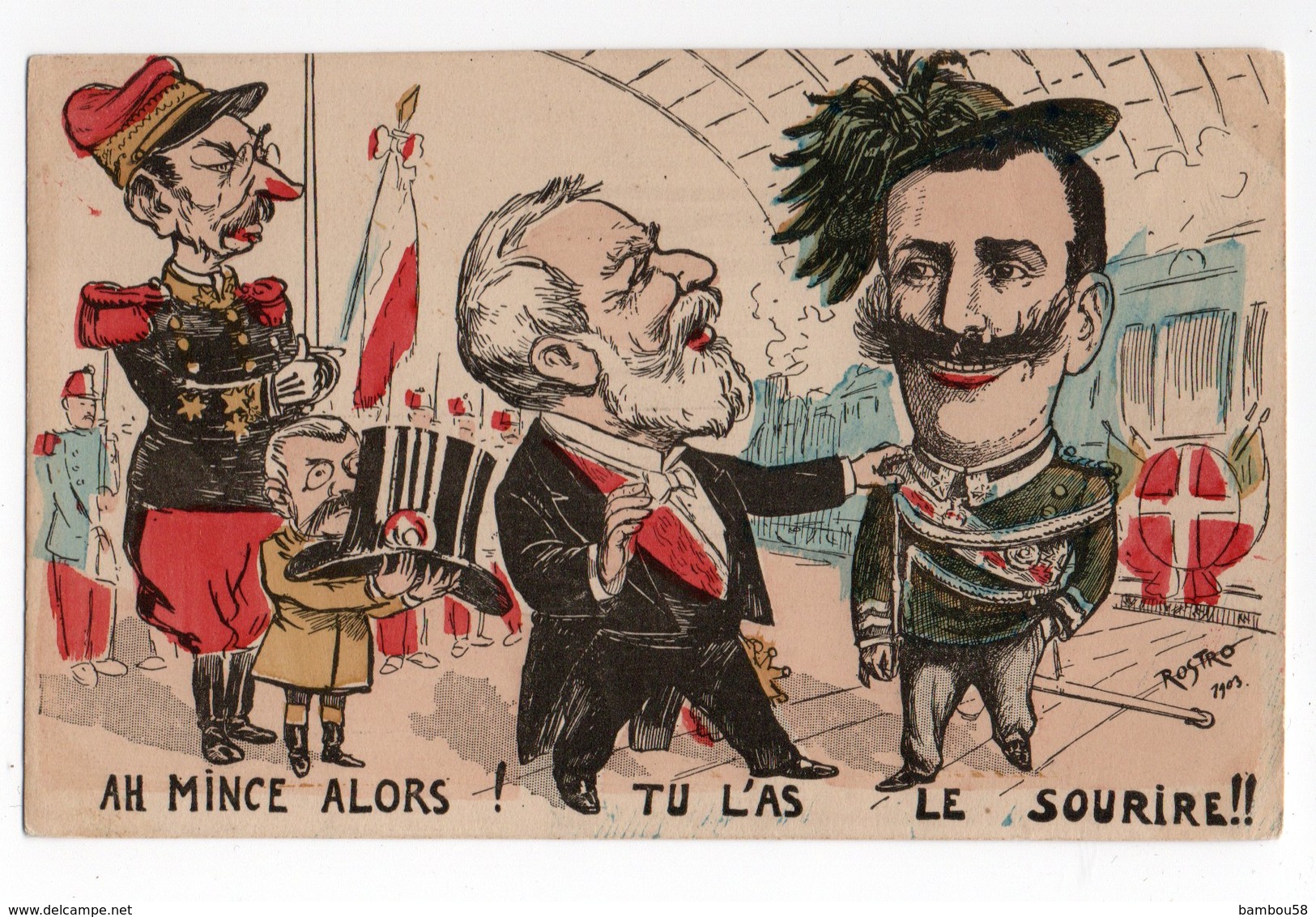 Illustrateur ROSTRO 1903 *  POLITIQUE SATIRIQUE * ARMAND FALLIERES * - Autres & Non Classés